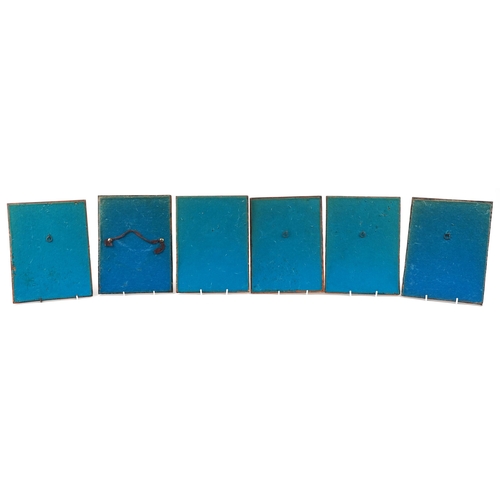 313 - A set of six Dicken's characters coppered wall plaques comprising The Artful Dodger, Nancy, Fagin, O... 
