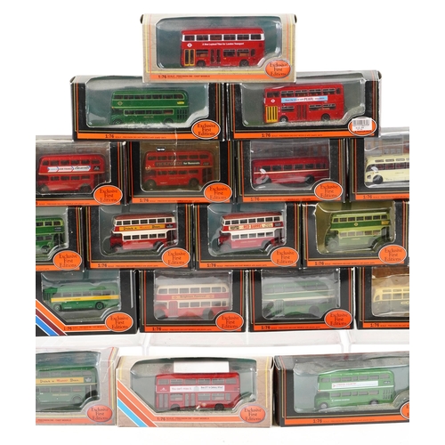 562 - Twenty six Exclusive First Editions diecast vehicles with boxes, including Bedford SB Duple Vega 187... 