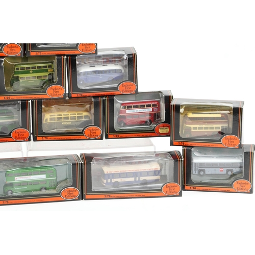 562 - Twenty six Exclusive First Editions diecast vehicles with boxes, including Bedford SB Duple Vega 187... 