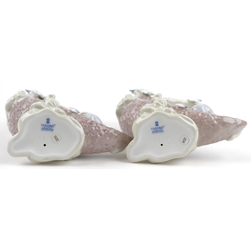 740 - Two Lladro figures of sleeping children on the moon - Heavenly Slumber each numbered 6479, each 17.5... 