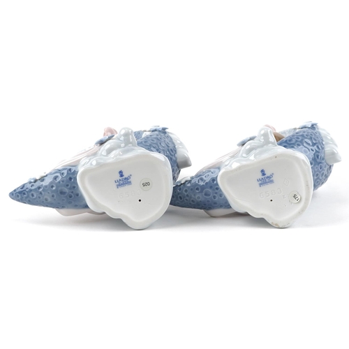 731 - Two Lladro figures of sleeping children on the moon - Heaven's Lullaby, each numbered 6583, each 20c... 