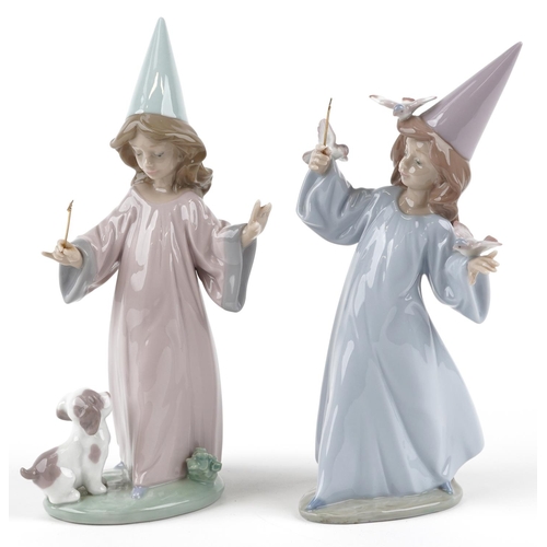 769 - Two Lladro figures of fairies holding a magic wands - Under My Spell 6170 and Magical Moment 6171, t... 