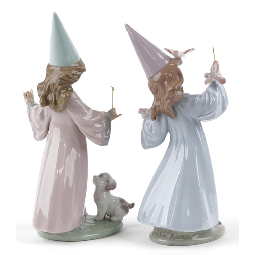 769 - Two Lladro figures of fairies holding a magic wands - Under My Spell 6170 and Magical Moment 6171, t... 