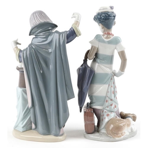 758 - Two Lladro figures of clowns - On the Move numbered 5838 and Circus Magic numbered 5892, the largest... 