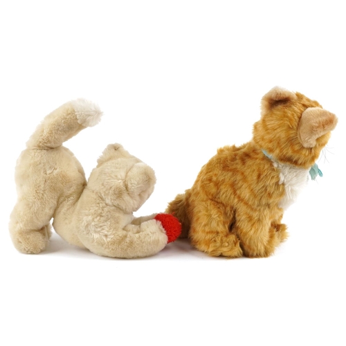 536 - Two late 20th century Steiff stuffed toy cats.