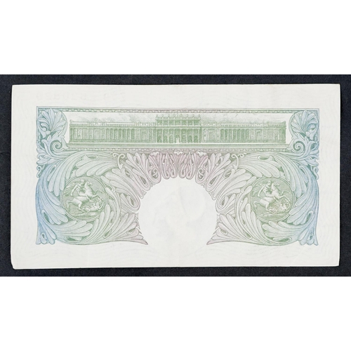 1506 - A 1929-1934 Catterns Bank of England green one pound note, serial number Z79 520820.