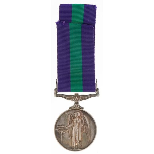 686 - A British military Elizabeth II General Service medal with Malaya bar awarded to 22833872 GNR.C.J.RO... 