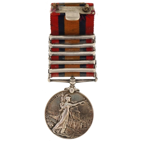 674 - A British military Queen Victoria South Africa medal awarded to 7489 PTE.W.FAGG.VOL.COY E.KENTREGT w... 