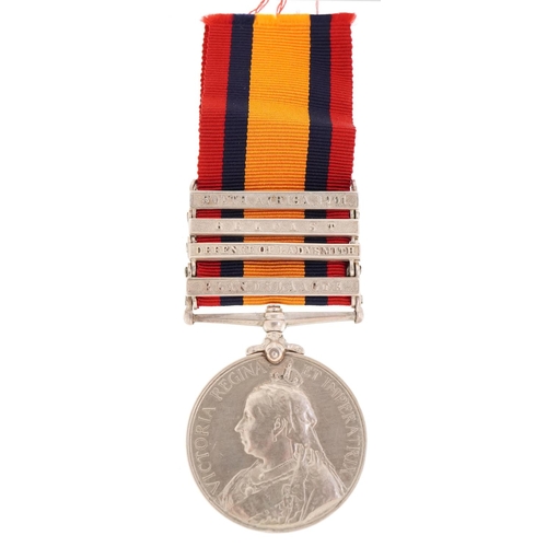 676 - A British military South Africa medal awarded to 4416 CORPL.T.WILLIAMS.5THLANCERS, with South Africa... 