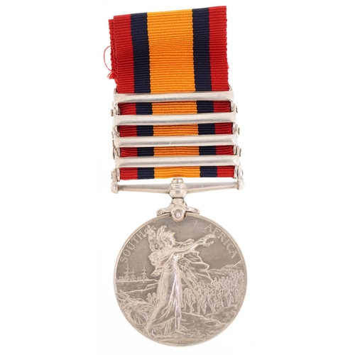 676 - A British military South Africa medal awarded to 4416 CORPL.T.WILLIAMS.5THLANCERS, with South Africa... 