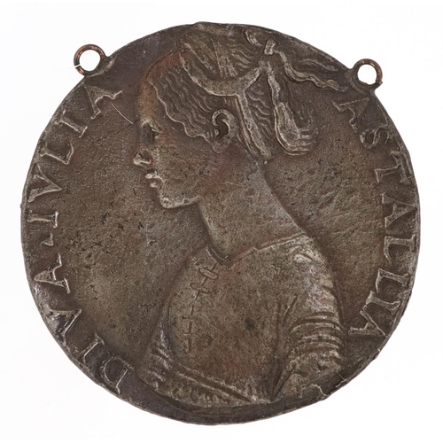 774 - An Italian Astallia commemorative medallion.