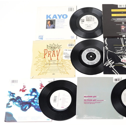 471 - Ten promotional 45rpm vinyl records comprising Baby Face 'My Kind of Girl', Shades of Rhythm 'Homici... 