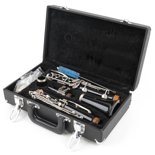 457 - An Elkhart clarinet with fitted case.