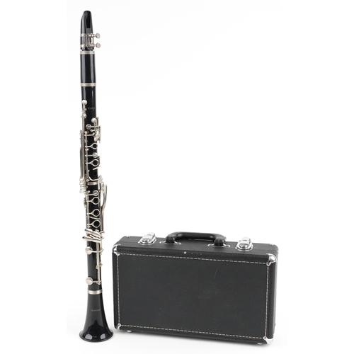 457 - An Elkhart clarinet with fitted case.