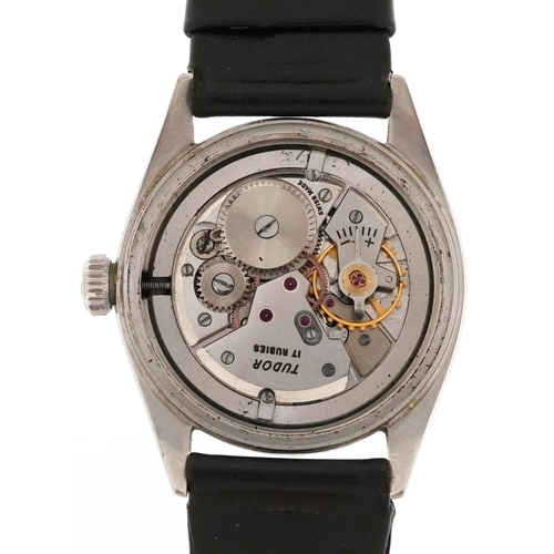 36 - A Tudor Oyster Royale gentlemen's manual wind wristwatch with Rolex case, the case 34mm wide.