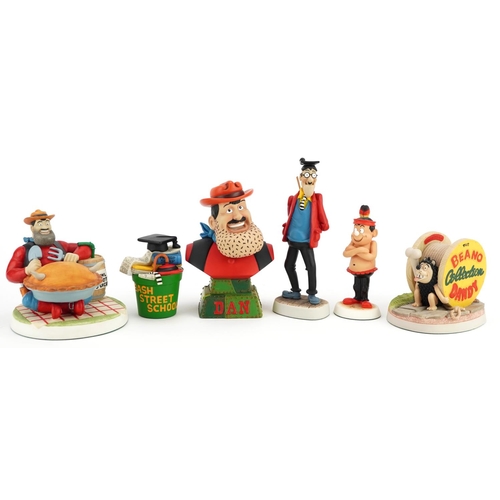 787 - Six Robert Harrop, The Beano, Dandy Collection figures including Picnic Desperate Dan numbered BDS04... 