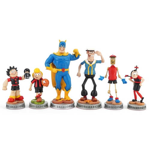 786 - Six Robert Harrop the Classic Beano Dandy Collection figures including Bananaman numbered CBD20, Jon... 