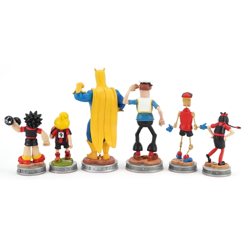 786 - Six Robert Harrop the Classic Beano Dandy Collection figures including Bananaman numbered CBD20, Jon... 