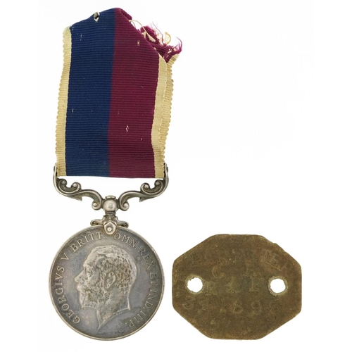 683 - A military interest Royal Air Force Long Service & Good Conduct medal and identity tag, the medal aw... 