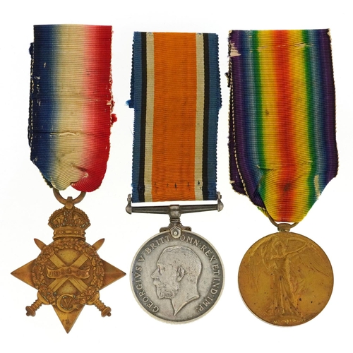 657 - A British military World War I medal trio awarded to 69360 DVR.E.T.CANNON.R.A..