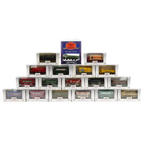 576 - Eighteen Exclusive First Editions diecast vehicles with boxes.