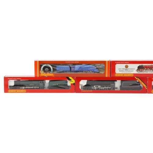 513 - Five Hornby OO gauge locomotives with boxes comprising R.066, R.761. R.840, R.372 and The Flying Sco... 