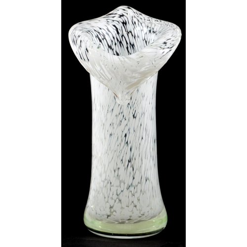 1176 - A mid 20th century art glass tulip vase, possibly Murano, 22cm high.