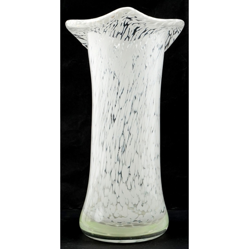 1176 - A mid 20th century art glass tulip vase, possibly Murano, 22cm high.