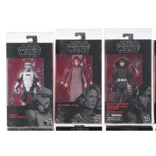 613 - Ten as new Star Wars The Black Series collectable figures including Poe Dameron, First Order Snow Tr... 