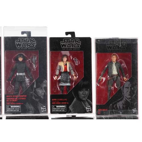 613 - Ten as new Star Wars The Black Series collectable figures including Poe Dameron, First Order Snow Tr... 