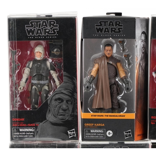 615 - Ten as New Star Wars The Black Series collectable figures including The Mandalorian, Stormtrooper Ex... 