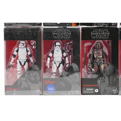 615 - Ten as New Star Wars The Black Series collectable figures including The Mandalorian, Stormtrooper Ex... 