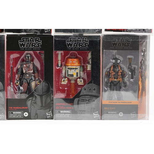 615 - Ten as New Star Wars The Black Series collectable figures including The Mandalorian, Stormtrooper Ex... 