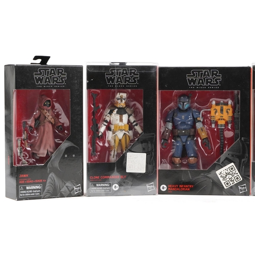 631 - Five as New Star Wars The Black Series collectable figures comprising Heavy Battle Droid, Heavy Infa... 