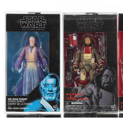 619 - Ten as new Star Wars The Black Series collectable figures including Director Krennic, Han Solo Bespi... 