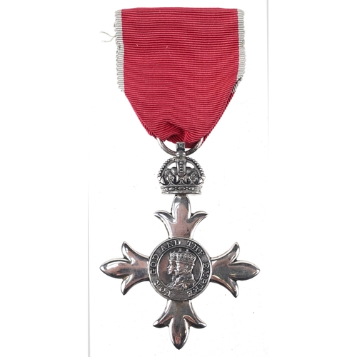 711 - An MBE medal with certificate and associated paperwork presented to Major Anthony F. Fox.