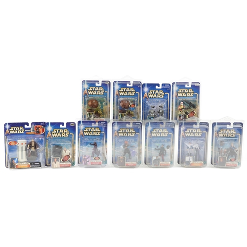 648 - Eleven as new Star Wars Attack of The Clones collectable figures including Anakin Skywalker, Plo Koo... 