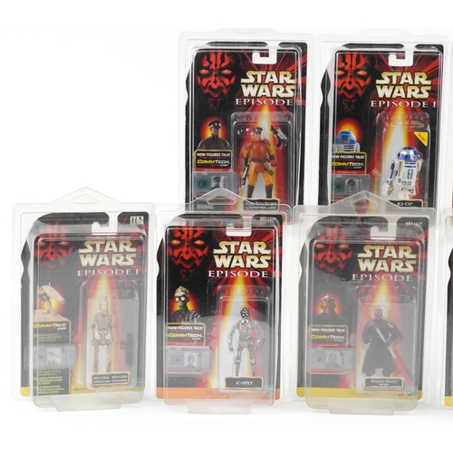 589 - Ten as new Star Wars Episode One collectable figures including R2-D2, Battle Droid, Destroyer Droid,... 