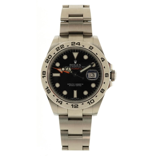 18 - Rolex, a gentlemen's Rolex Oyster Perpetual Date Explorer II automatic wristwatch, serial number 216... 