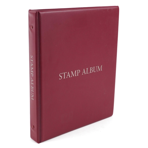 1533 - A Stamp album containing 19th century British and later world stamps to include Penny Black, Austral... 