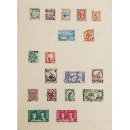 1534 - 19th century and later Commonwealth stamps housed in an album including New Zealand, Norfolk Islands... 