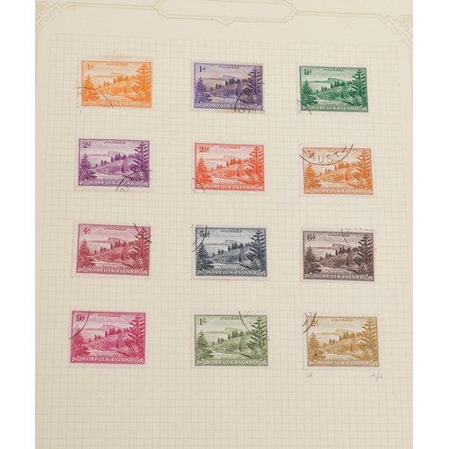 1534 - 19th century and later Commonwealth stamps housed in an album including New Zealand, Norfolk Islands... 