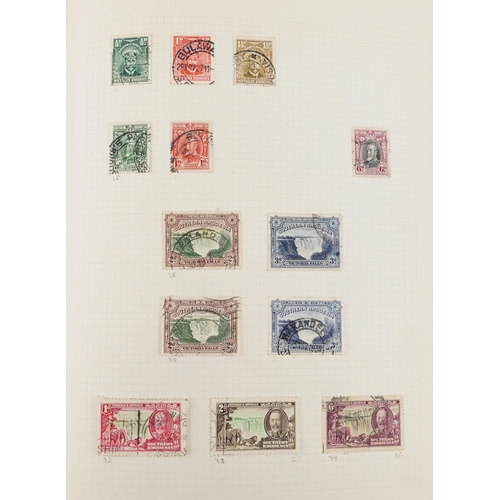 1534 - 19th century and later Commonwealth stamps housed in an album including New Zealand, Norfolk Islands... 