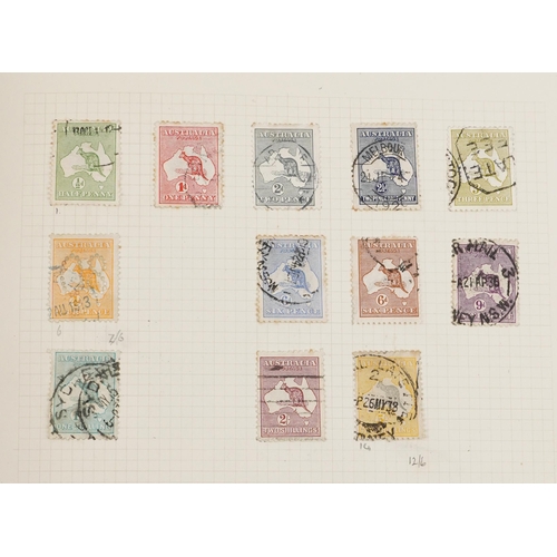 1535 - 19th century and later commonwealth stamps housed in a green album including Aden, Ascension Islands... 