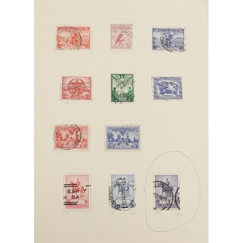 1535 - 19th century and later commonwealth stamps housed in a green album including Aden, Ascension Islands... 