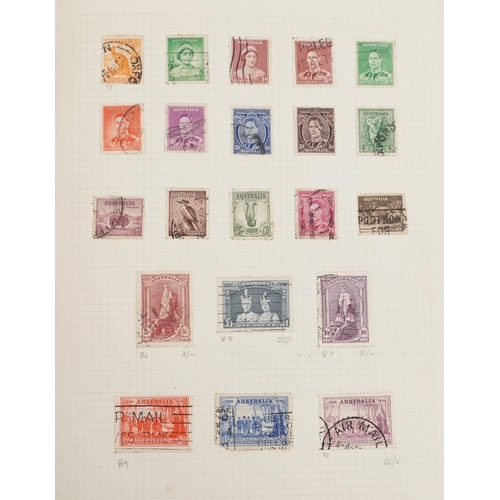 1535 - 19th century and later commonwealth stamps housed in a green album including Aden, Ascension Islands... 