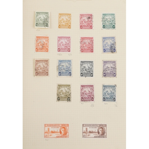 1535 - 19th century and later commonwealth stamps housed in a green album including Aden, Ascension Islands... 