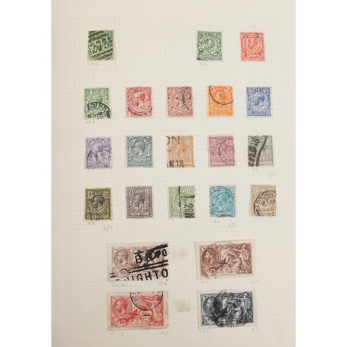 1544 - 19th century and later British and commonwealth stamps housed in a green album to include Gambia, Gi... 