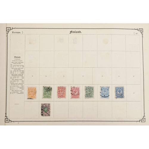 1543 - A 19th century stamp album containing 19th century and later Commonwealth and world stamps including... 