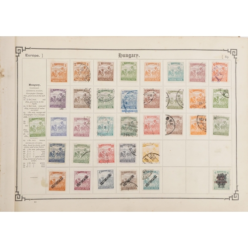 1543 - A 19th century stamp album containing 19th century and later Commonwealth and world stamps including... 